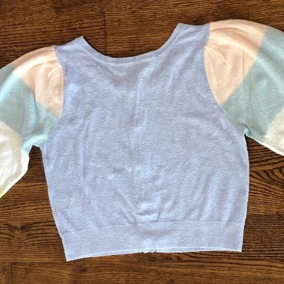 LoveShackFancy Aidyn Cropped Cardigan  -  Size Small - Picture 10 of 12